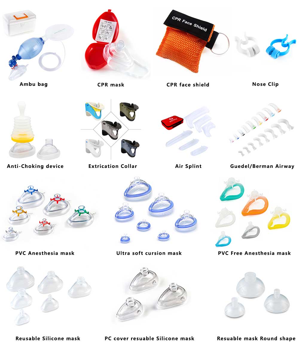 Ambu, CPR-Taschenmaske, Erstickungsgerät, Vollnarkosemaske