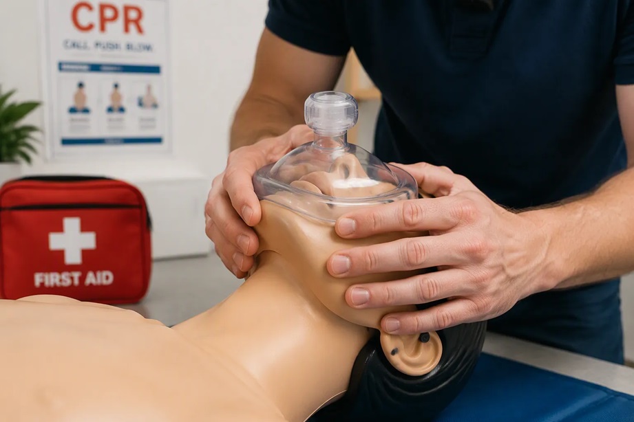 Wie verwendet man eine Taschen-CPR-Maske richtig?