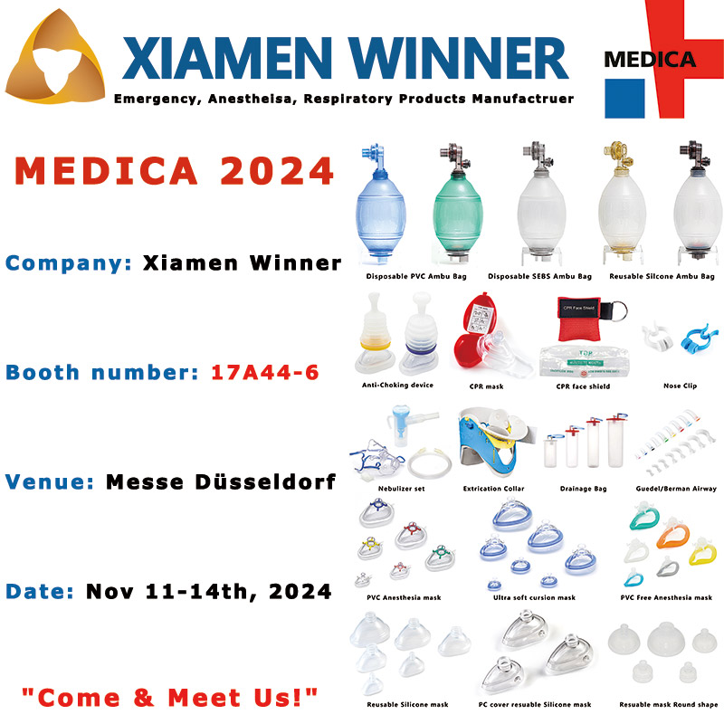 Xiamen Winner Medical präsentiert auf der MEDICA 2024 hochmoderne Notfall-, Anästhesie- und Beatmungslösungen